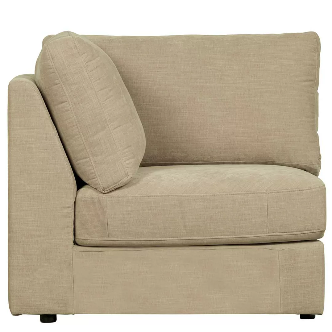 Sofa Eckelement Beige für Modulcouch Rücken echt bezogen günstig online kaufen