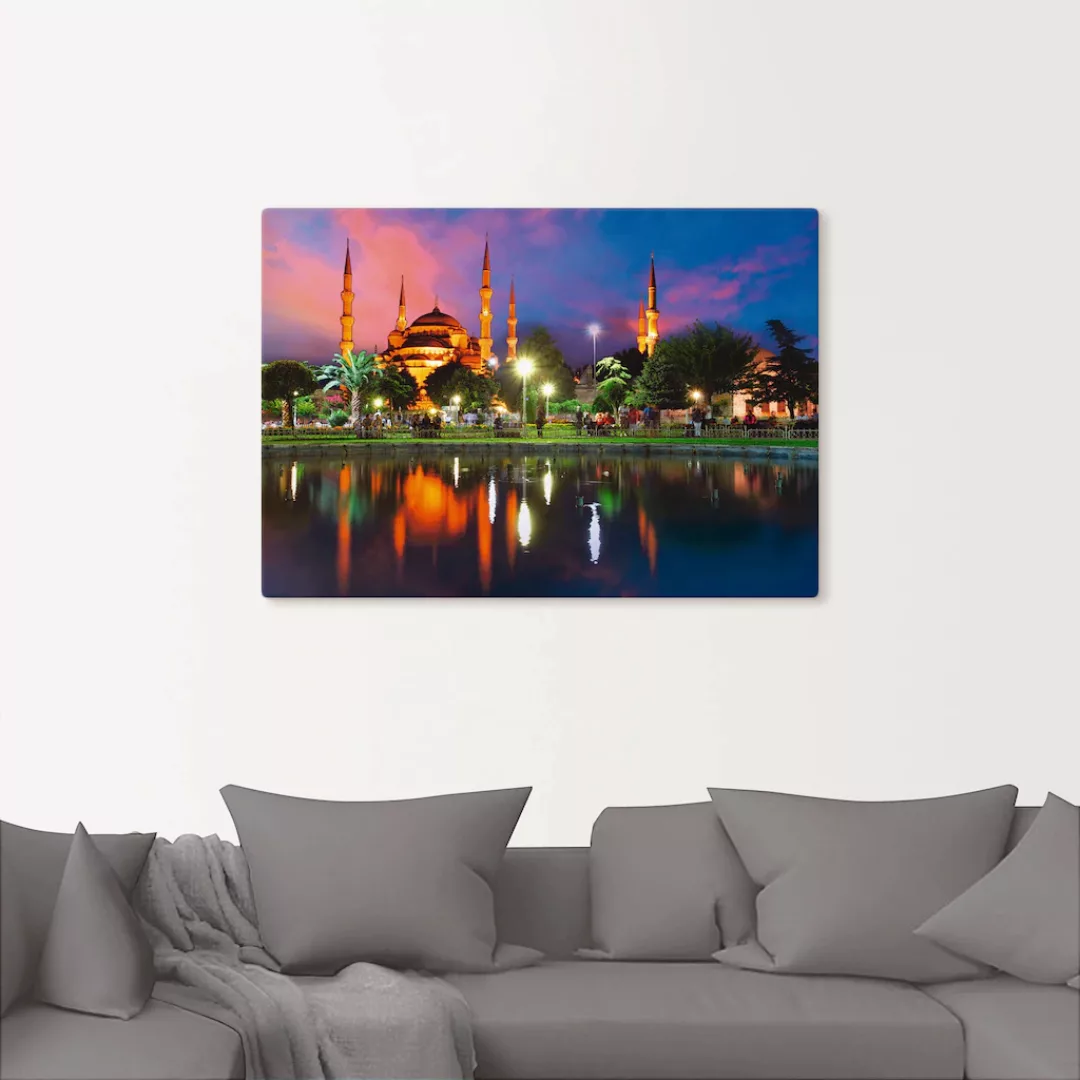 Artland Wandbild »Blaue Moschee in Istanbul - Türkei«, Gebäude, (1 St.), al günstig online kaufen