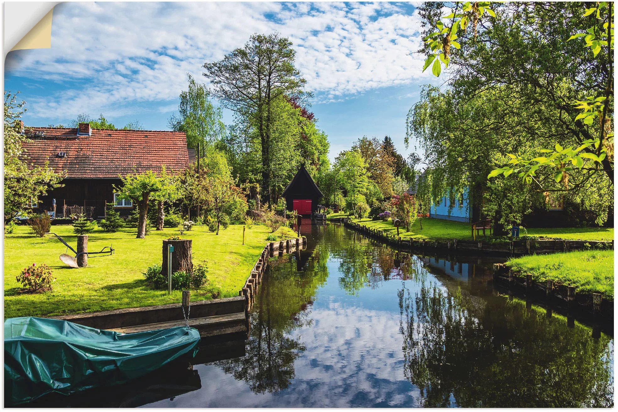 Artland Wandbild "Gebäude im Spreewald in Lehde I", Gebäude, (1 St.), als L günstig online kaufen