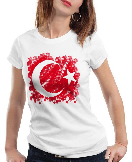 style3 T-Shirt Türkei Turkey Türkiye Flagge istanbul Flag Mond Stern rot er günstig online kaufen