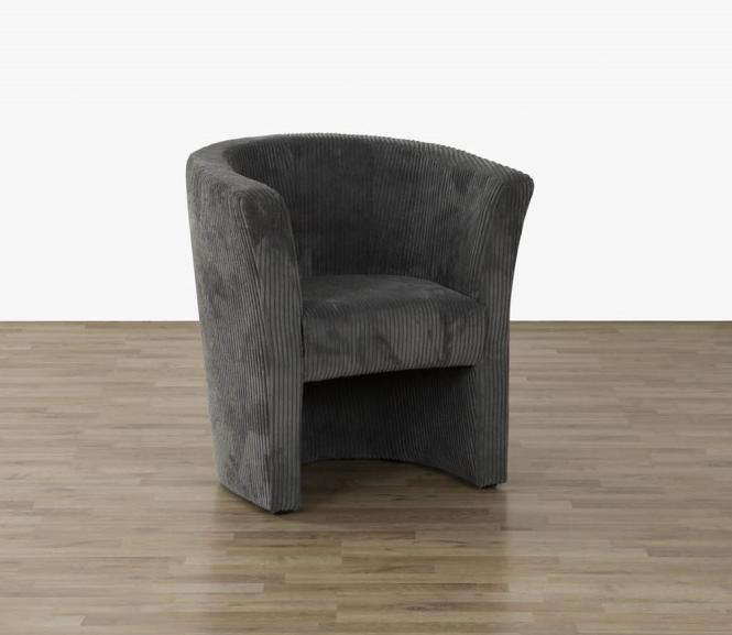 Sessel ca. 75x83x67 Cord Grau günstig online kaufen