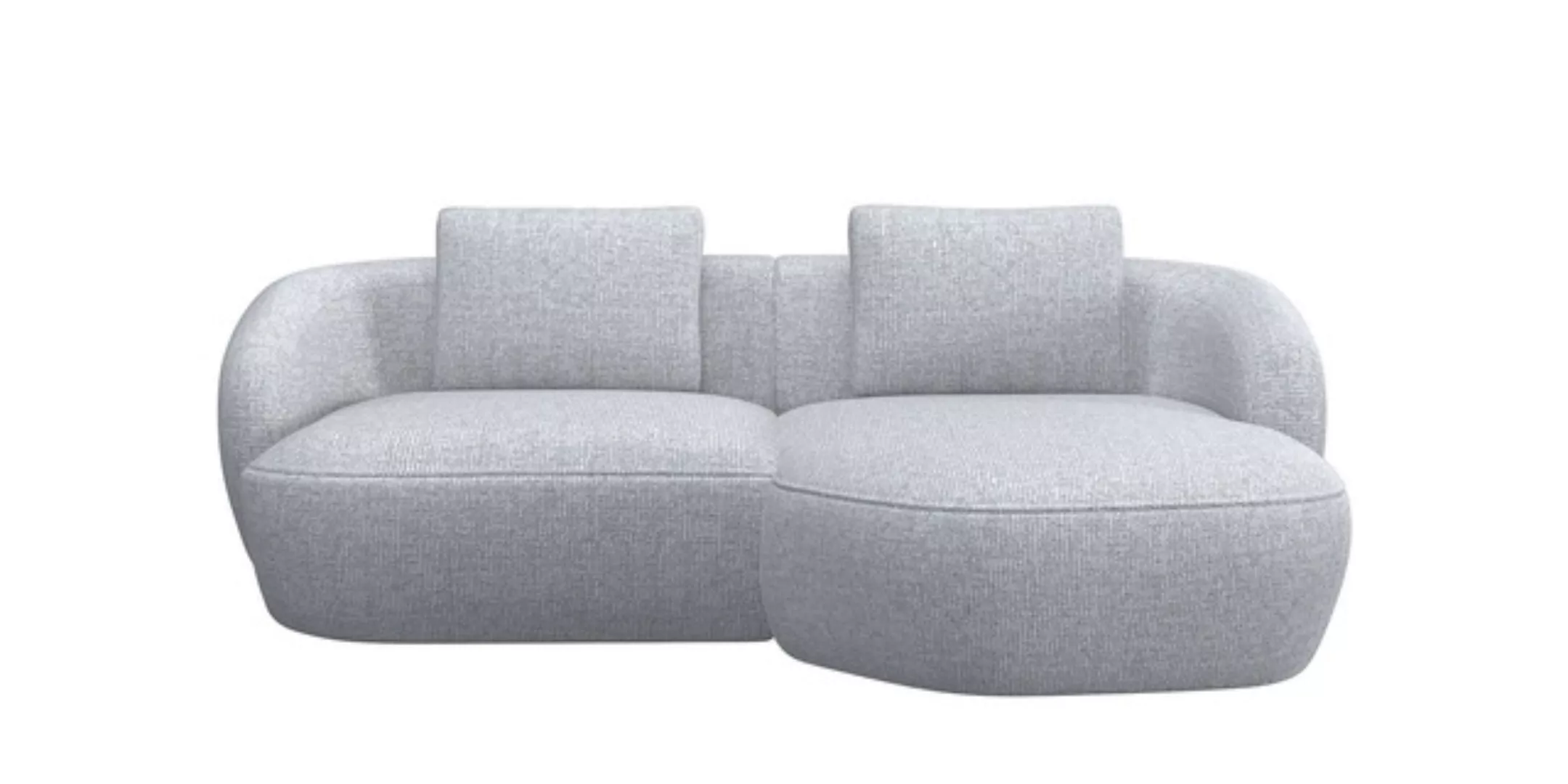 FLEXLUX Wohnlandschaft »Torino, rund, L-Form, Sofa-Ecke mit Recamiere, Long günstig online kaufen