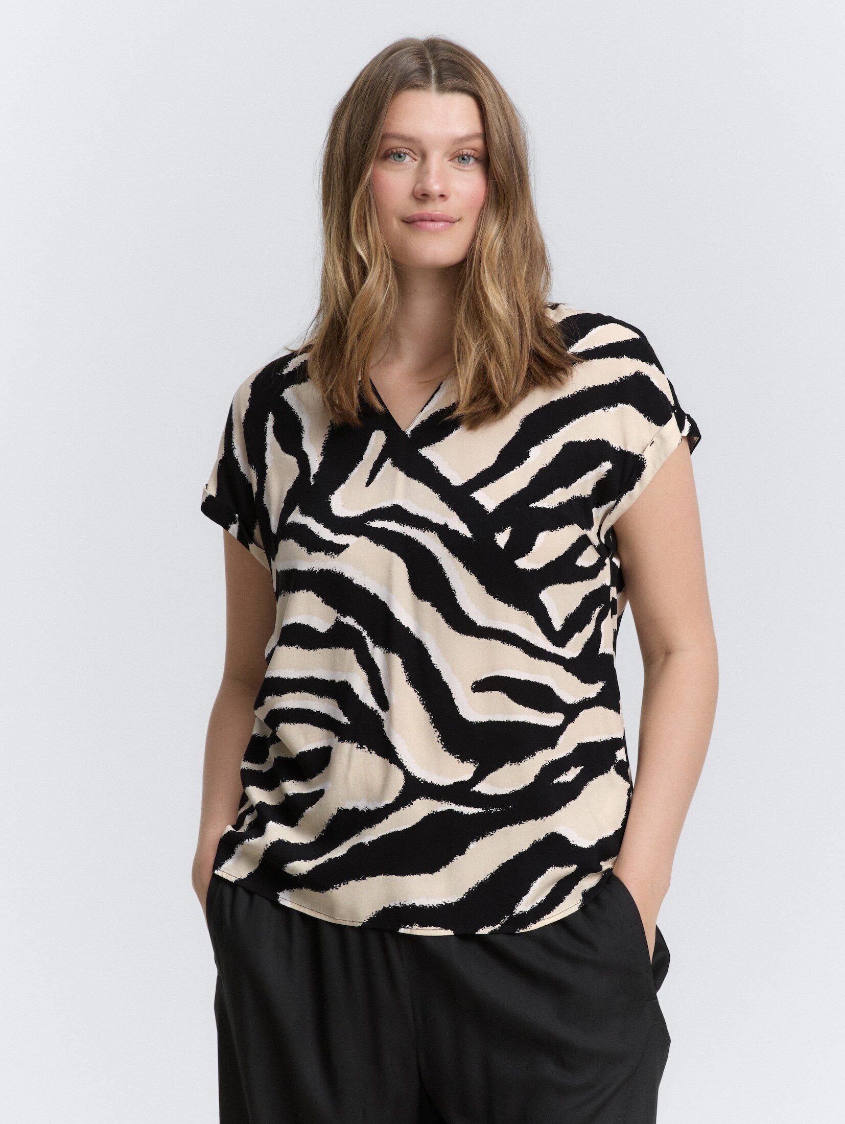 TOM TAILOR PLUS Kurzarmbluse Plus Size günstig online kaufen