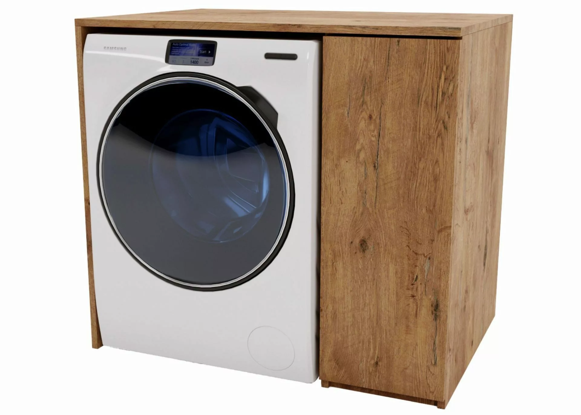 Raumhirsch Furniture Waschmaschinenumbauschrank mit Stauraum für günstig online kaufen