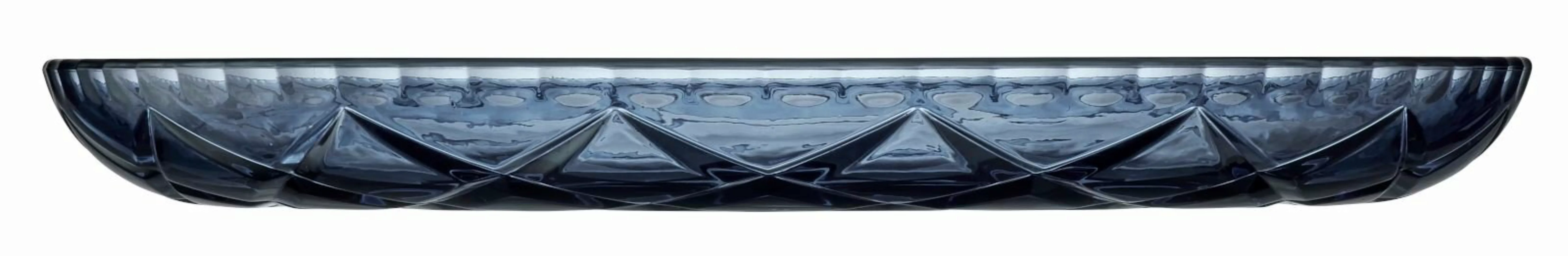 Lyngby Schüsseln, Schalen & Platten Sorrento Platte Glas blau 30cm (blau) günstig online kaufen
