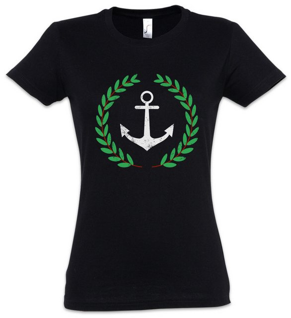 Urban Backwoods Print-Shirt Anchor And Wreath Damen T-Shirt ablo TV Series günstig online kaufen