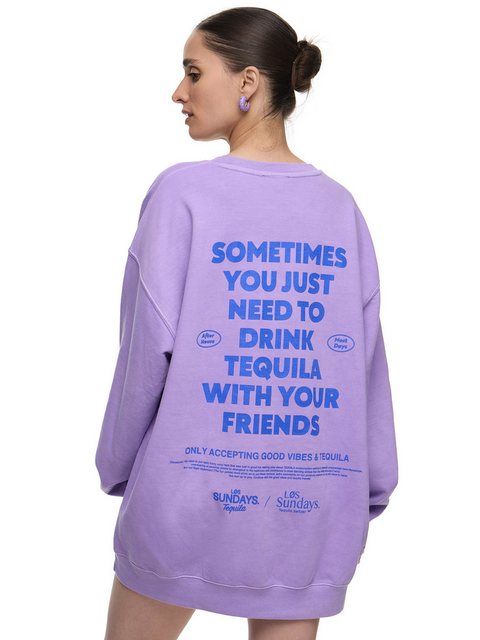 Worldclassca Sweatshirt Worldclassca Oversized Sweatshirt GOOD VIBES Print günstig online kaufen