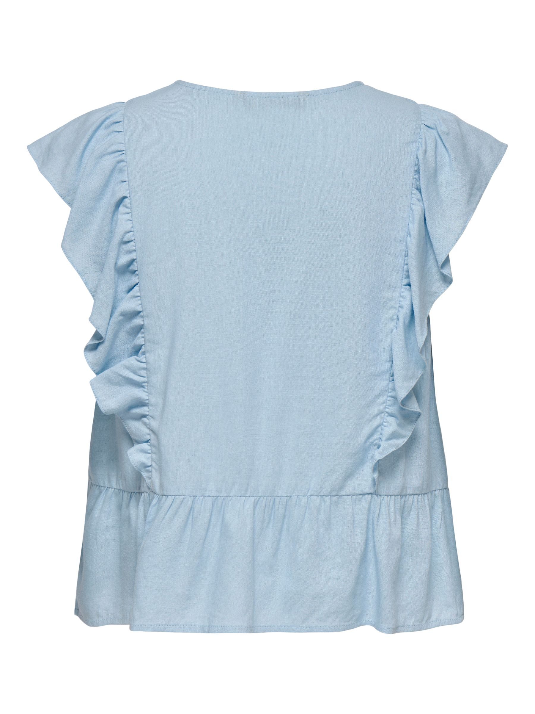 ONLY Blusenshirt Leichtes Sommerdesign mit Rüschendetails günstig online kaufen