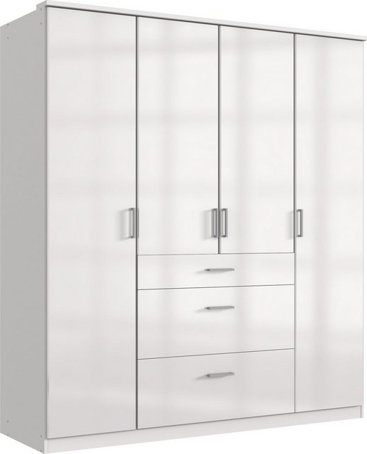 freiraum Drehtürenschrank Clack in HOCHGLANZ LACK WEISS - 179x199x58cm (BxH günstig online kaufen