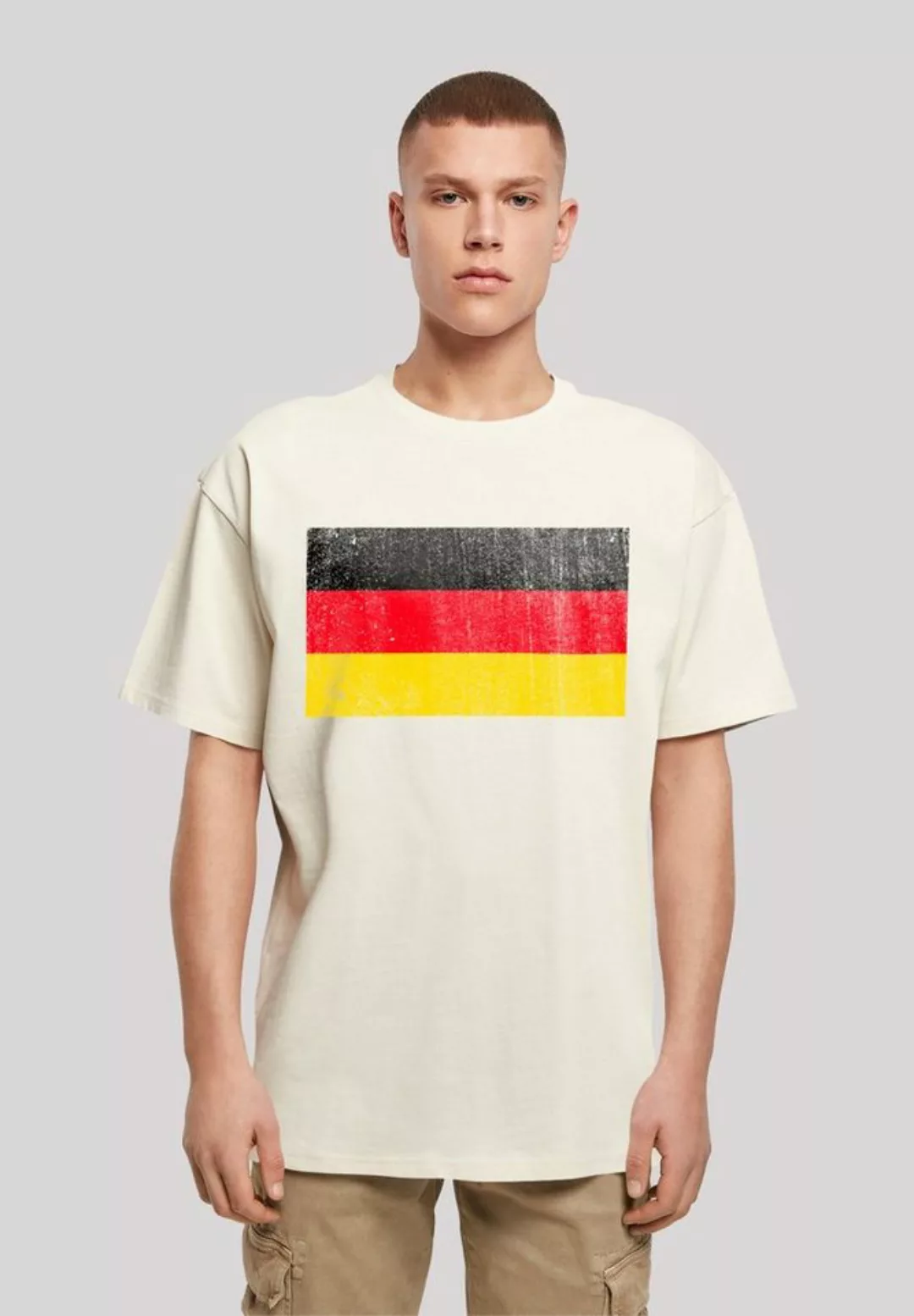 F4NT4STIC T-Shirt "Germany Deutschland Flagge distressed", Print günstig online kaufen