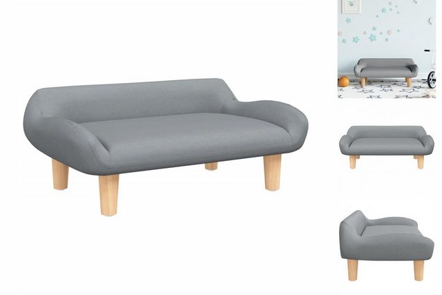 vidaXL Kindersofa Kindersofa Hellgrau 70x40x24 cm Stoff Kindercouch Kinderm günstig online kaufen