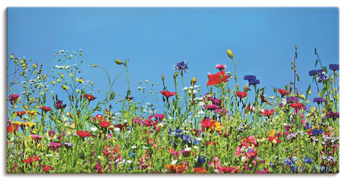 Artland Wandbild »Blumenwiese II«, Blumenwiese, (1 St.), als Leinwandbild, günstig online kaufen