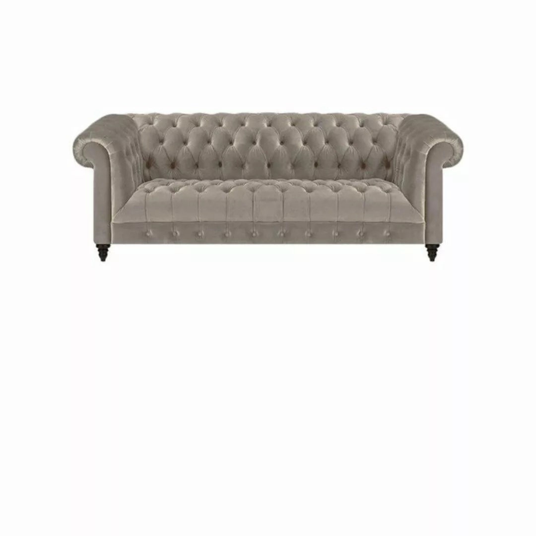 JVmoebel Chesterfield-Sofa Wohnzimmer Luxus Set 2tlg Grau Einrichtung Polst günstig online kaufen