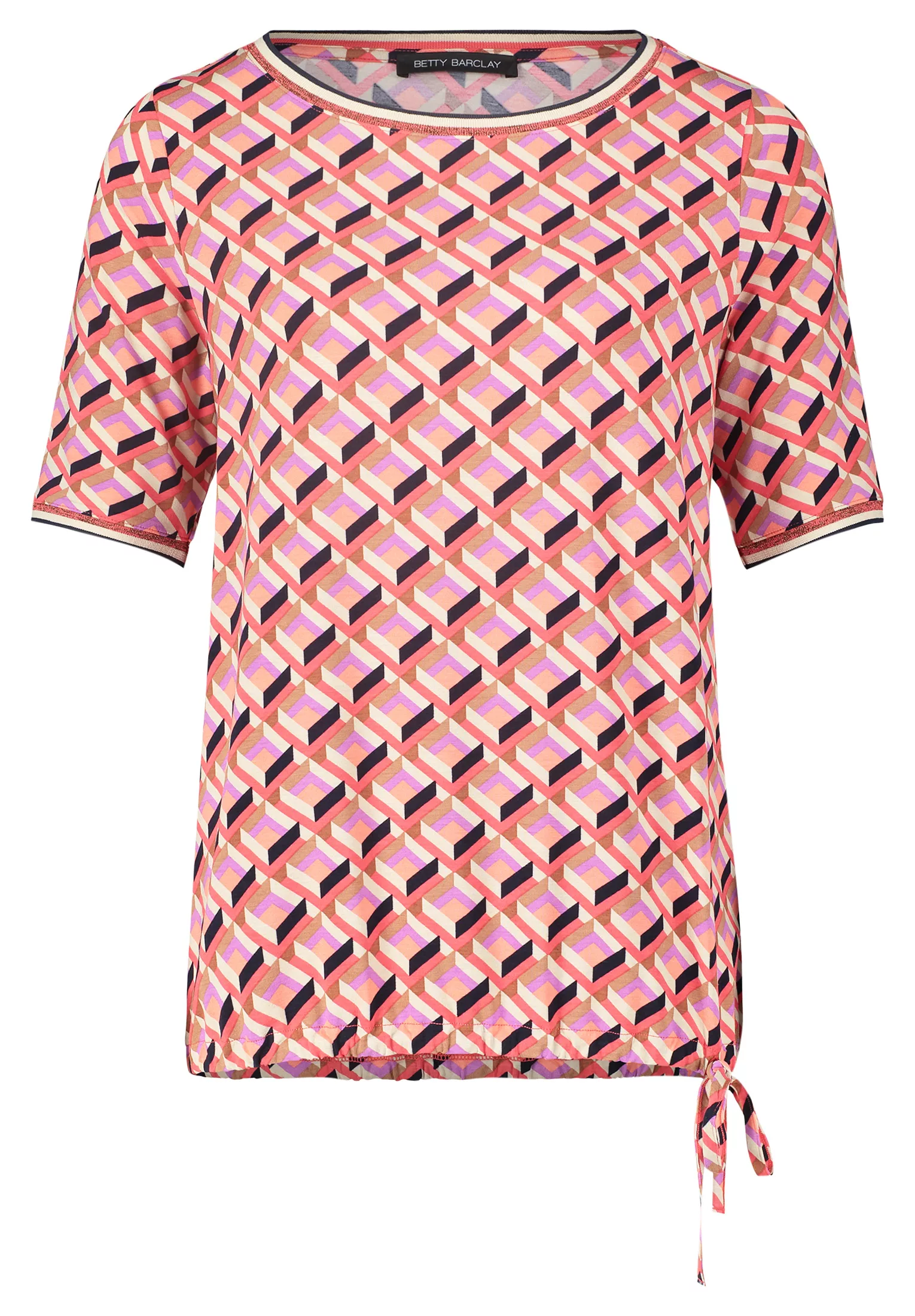 Betty Barclay Kurzarmshirt Betty Barclay Casual-Shirt mit Tunnelzug (1-tlg) günstig online kaufen