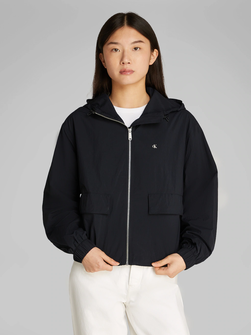 Calvin Klein Jeans Windbreaker "COTTON NYLON WINDBREAKER JACKET", mit Kapuz günstig online kaufen