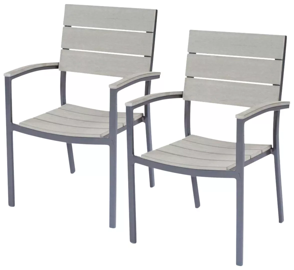 Garden Pleasure Gartenstuhl "OLIVIA", (Set), 2 St., 2er Set, Polyrattan günstig online kaufen