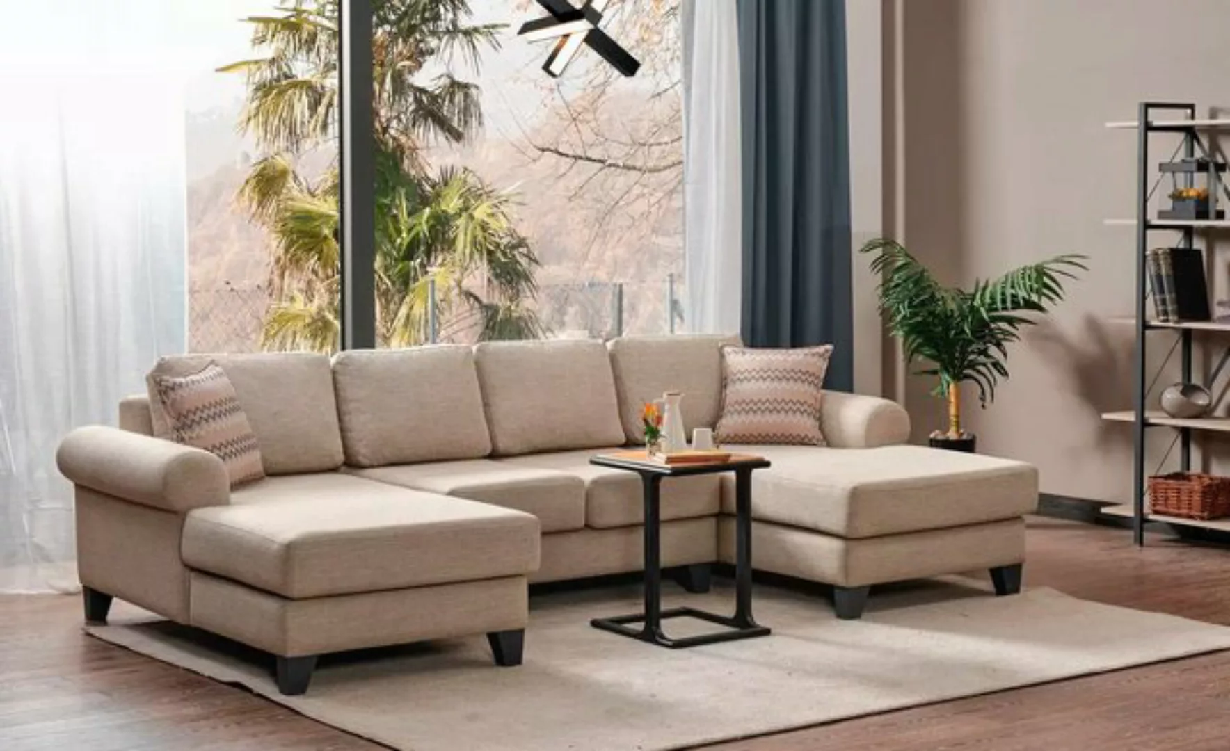 Xlmoebel Ecksofa Ecksofa U-Form Wohnlandschaft Luxus Polster Couch Möbel, 1 günstig online kaufen