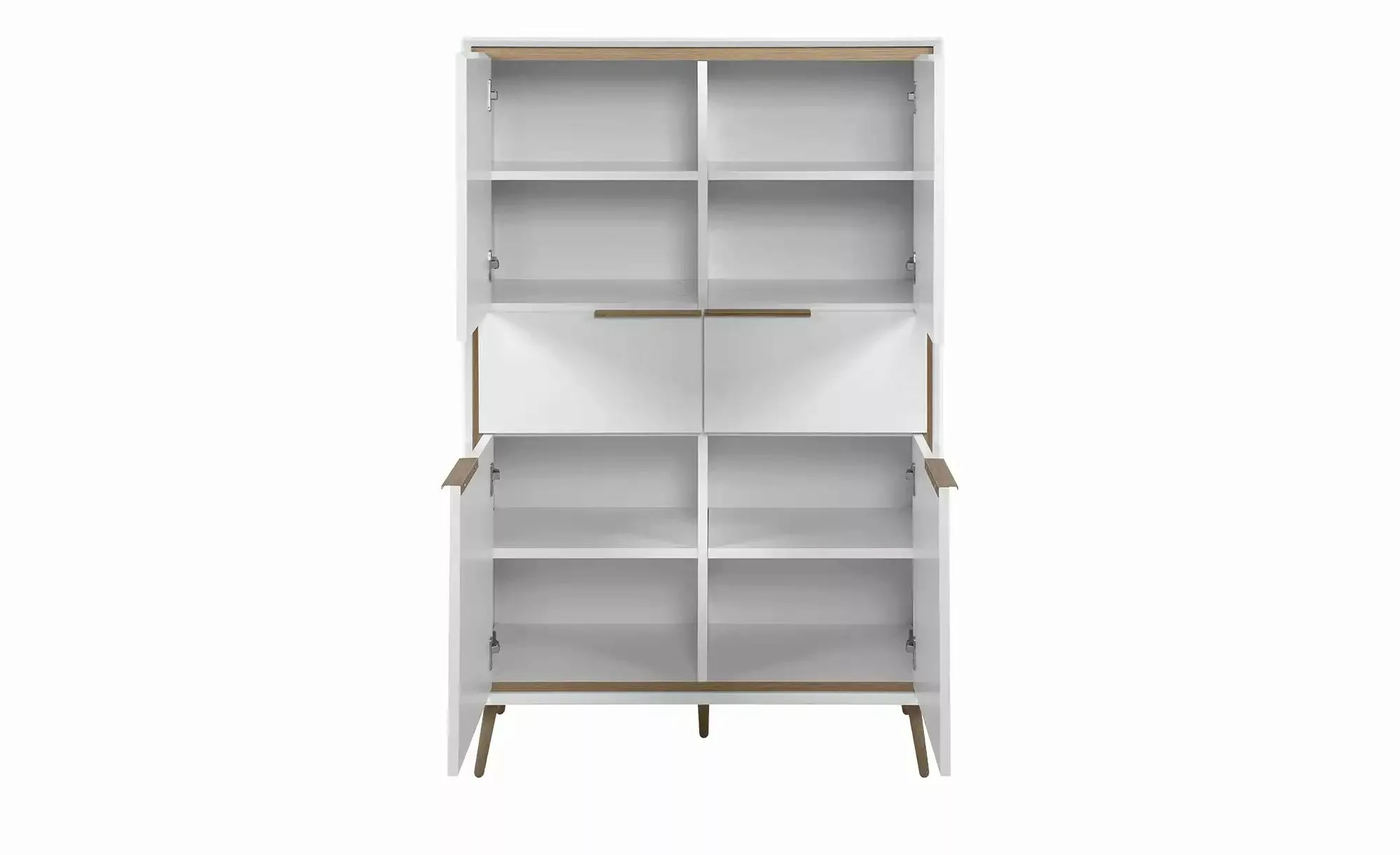 Highboard  Arluno ¦ weiß ¦ Maße (cm): B: 90 H: 140 T: 38.0 Kommoden & Sideb günstig online kaufen