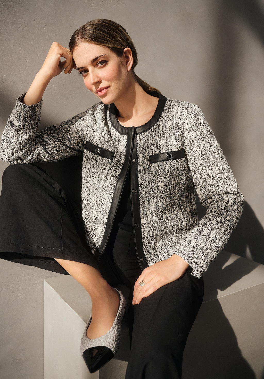 Betty Barclay Jackenblazer "Betty Barclay Blazer-Jacke langarm", Material günstig online kaufen