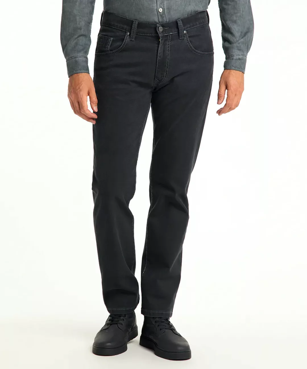 Pioneer Jeans Rando Stretch Structure dark grey günstig online kaufen