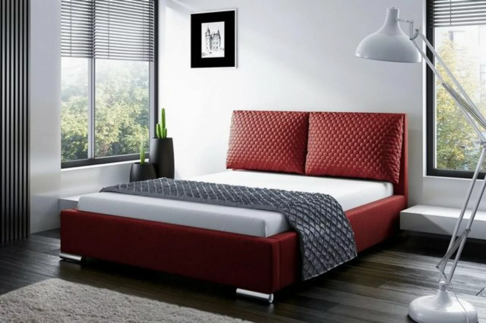 JVmoebel Bett, Bettrahmen Design Doppel Hotel Modern Bett Schlafzimmer Bett günstig online kaufen