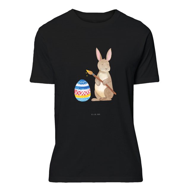 Mr. & Mrs. Panda T-Shirt Hase Eiermalen - Schwarz - Geschenk, Ostern, Oster günstig online kaufen