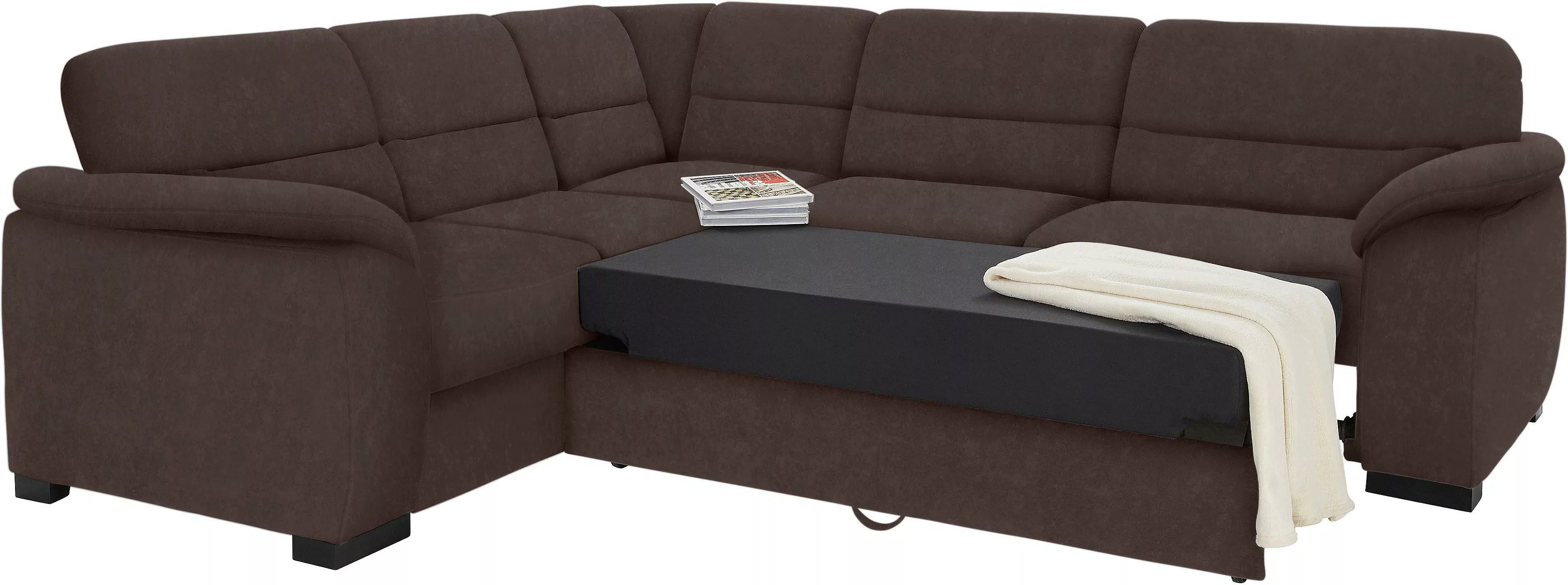 sit&more Ecksofa Montego L-Form, wahlweise mit Bettfunktion und Schubkasten günstig online kaufen