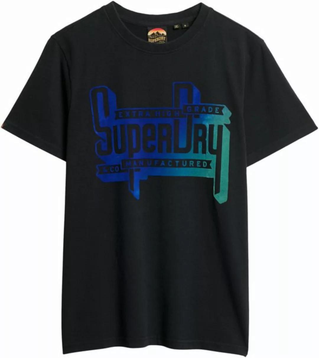 Superdry Rundhalsshirt FLOCKED FADE GRAPHIC T SHIRT günstig online kaufen