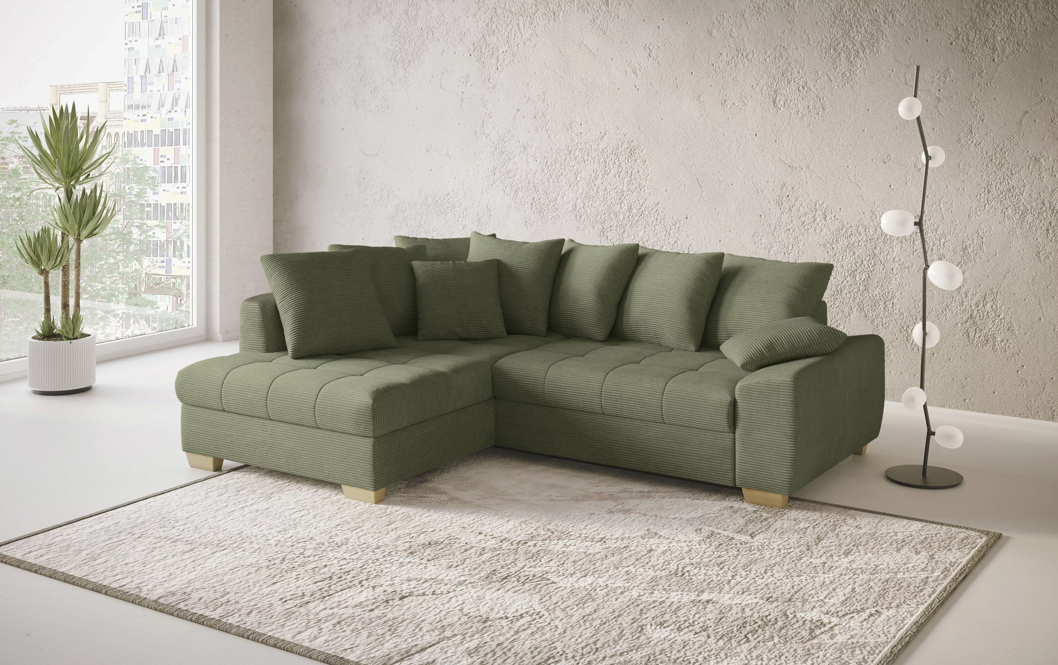 Mr. Couch Ecksofa »Nikita II, L-Form«, Wahlweise mit Bettfunktion, Bettkast günstig online kaufen