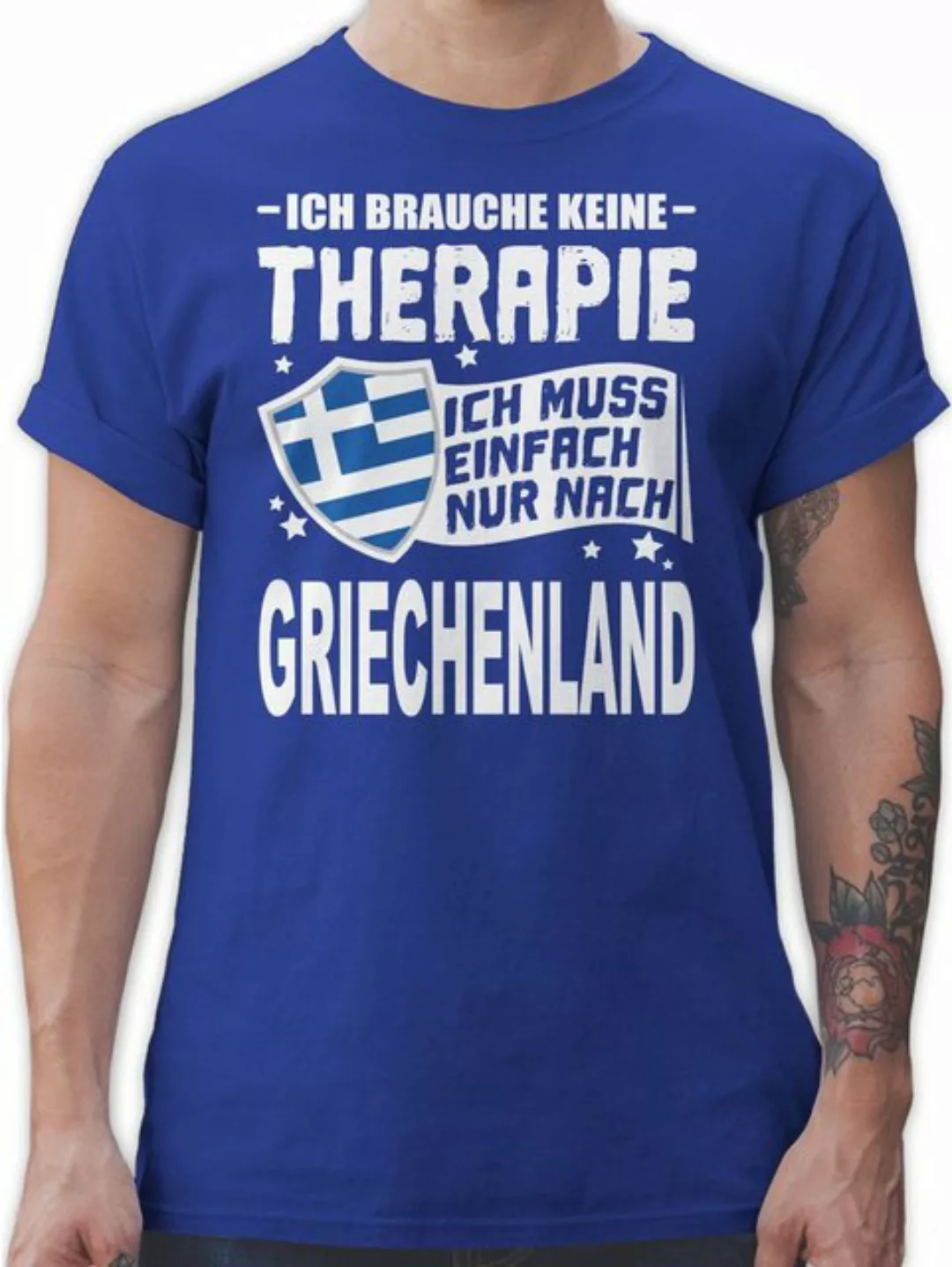 Shirtracer T-Shirt Ich brauche keine Therapie Ich muss einfach nur nach Gri günstig online kaufen