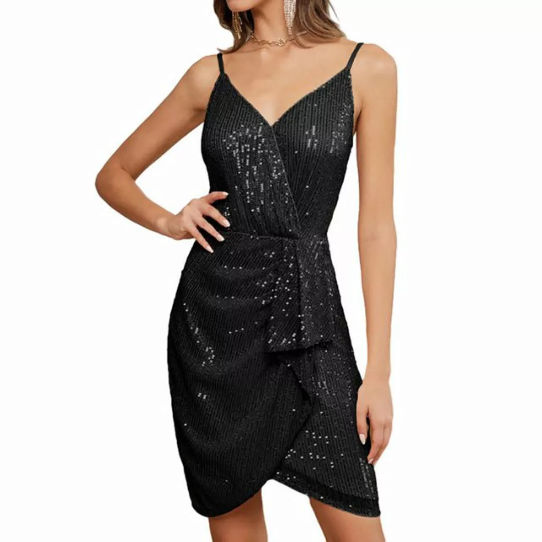 ZWY Abendkleid Damen Rockabilly Knielang Vintage Kleid Retro Kleider (1-tlg günstig online kaufen