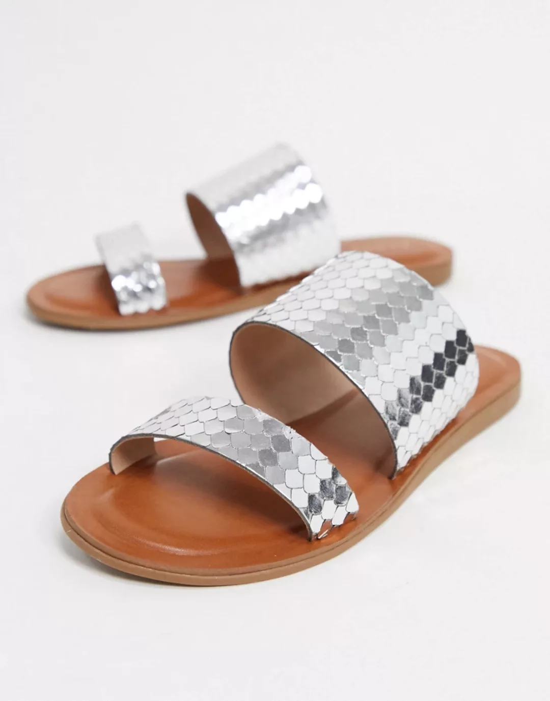 Aldo – Sandalen in Silber günstig online kaufen
