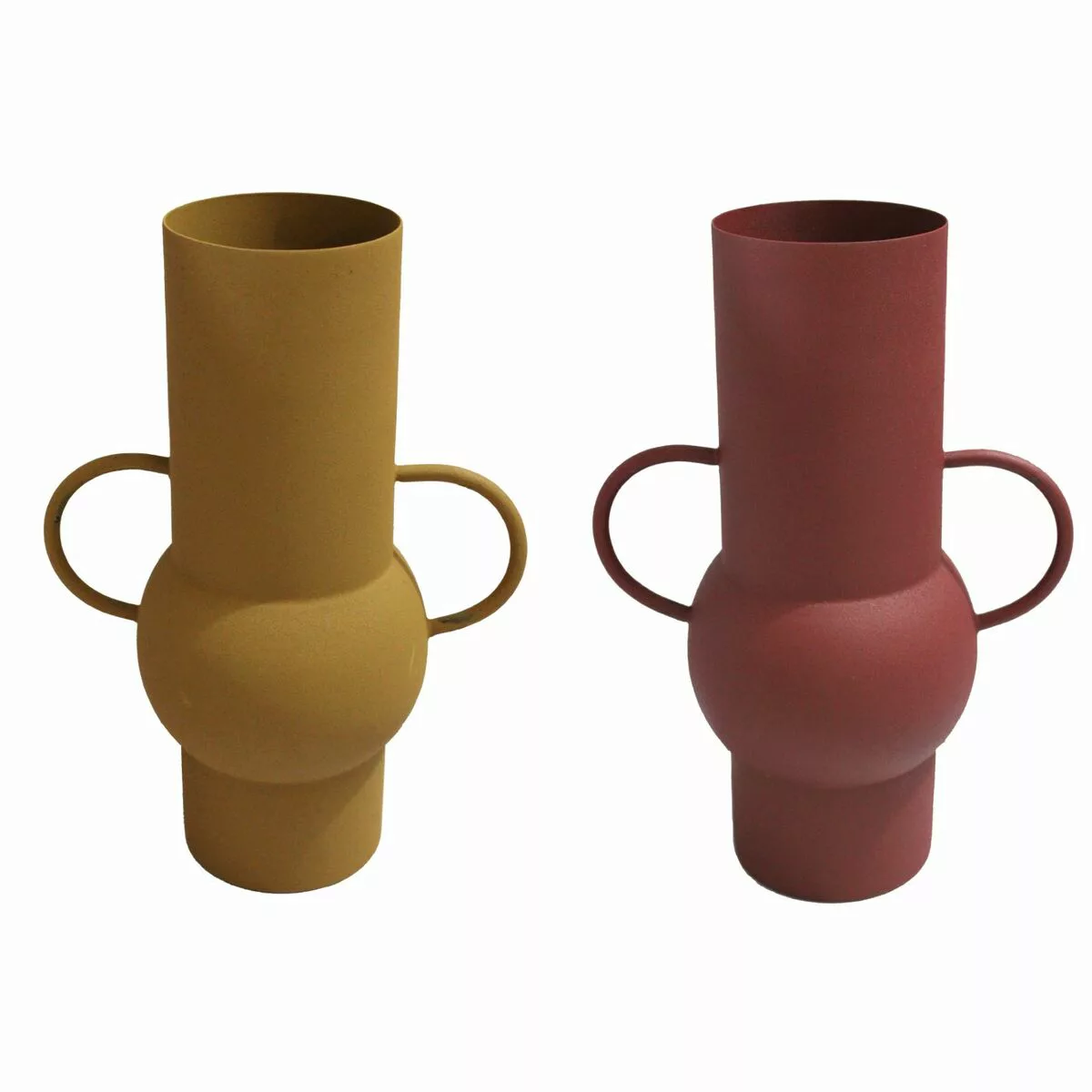 Vase Dkd Home Decor Terrakotta Aluminium Senf Urban (24 X 15 X 34 Cm) (2 St günstig online kaufen