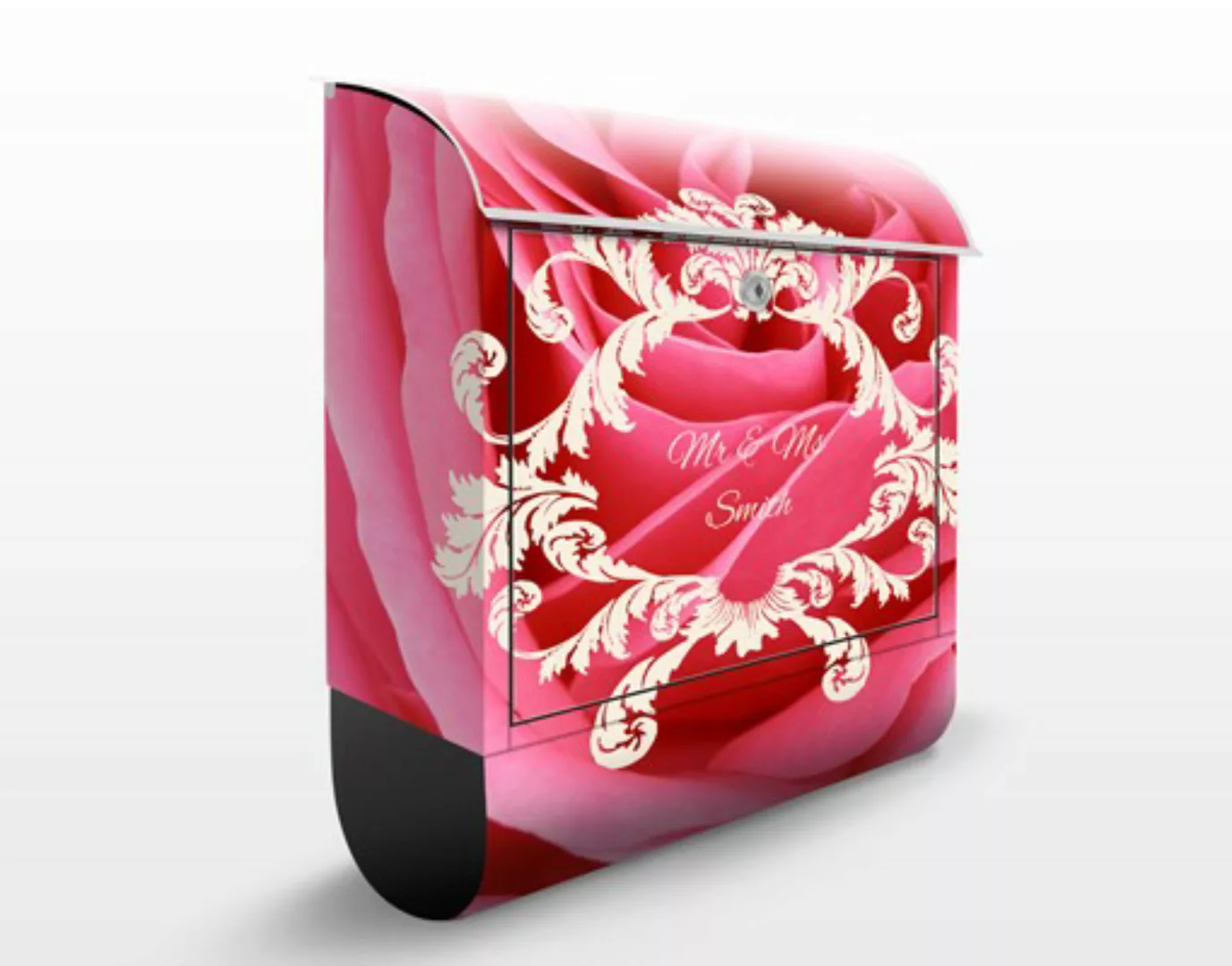 Briefkasten mit eigenem Text Wunschtext Lustful Pink Rose günstig online kaufen