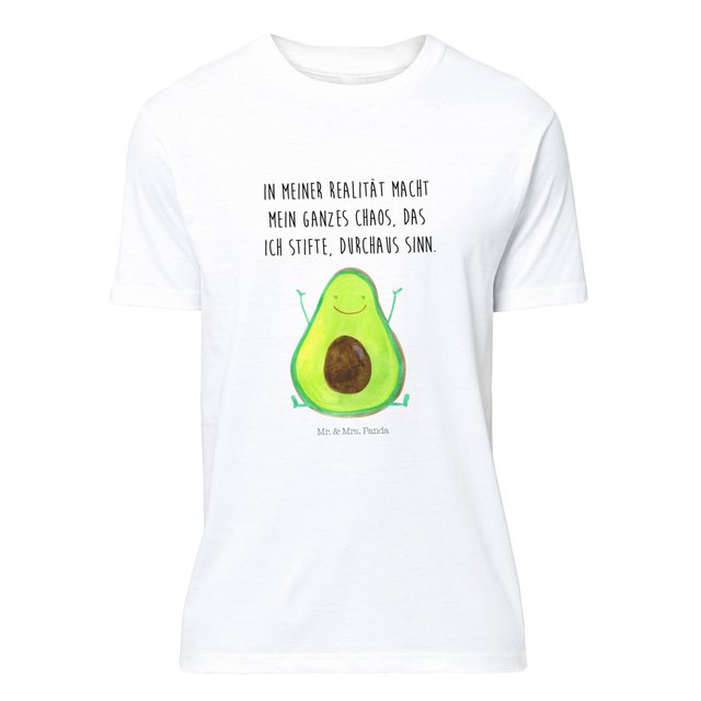 Mr. & Mrs. Panda T-Shirt Avocado Happy - Weiß - Geschenk, Gesund, Herrn, Ve günstig online kaufen