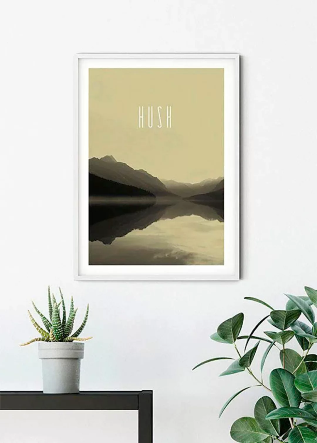 Komar Poster "Word Lake Hush Sand", Natur, (1 St.) günstig online kaufen