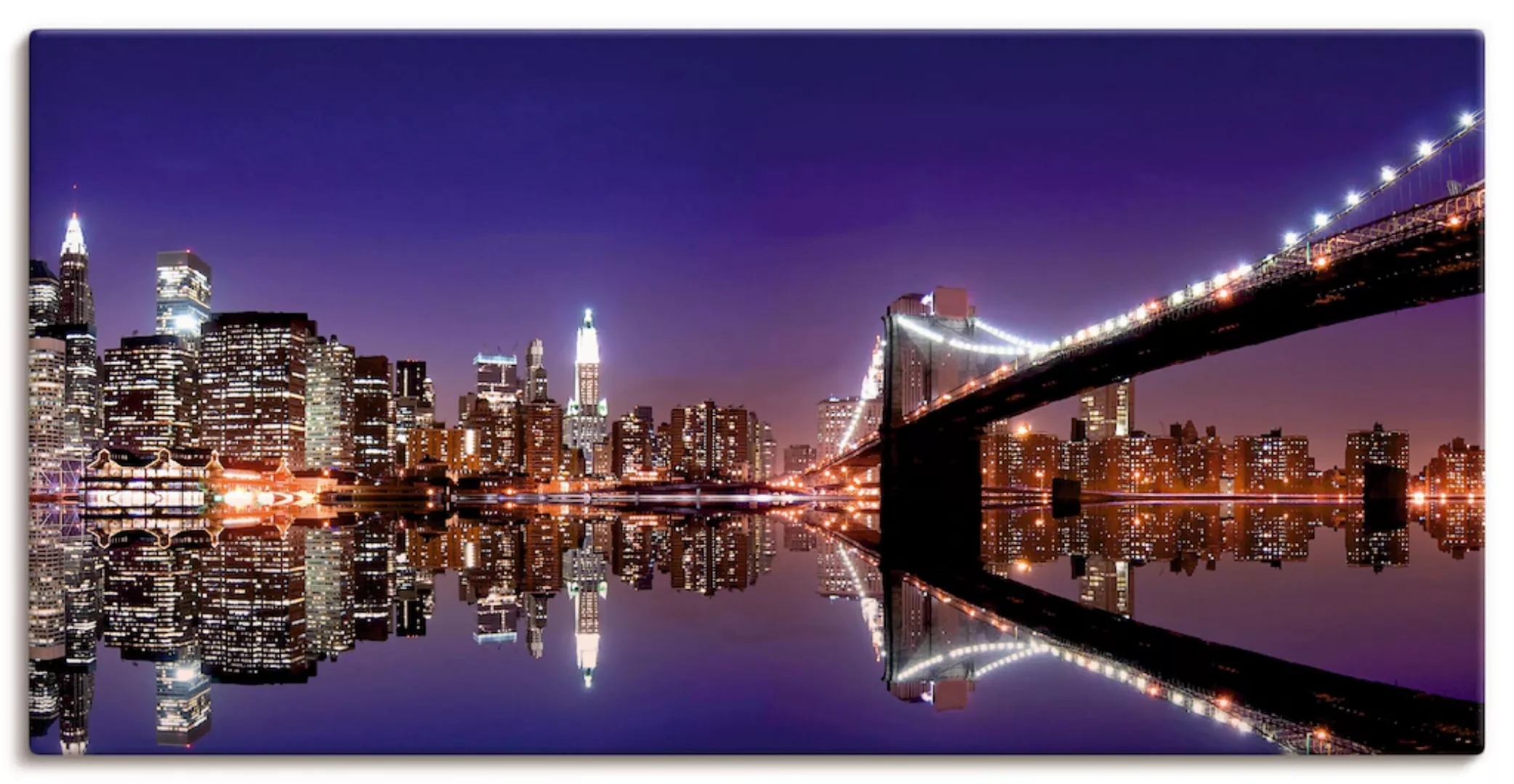 Artland Leinwandbild "New York Skyline", Amerika, (1 St.), auf Keilrahmen g günstig online kaufen