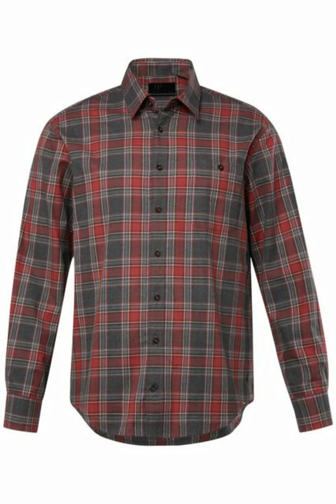 JP1880 Businesshemd Karohemd Langarm Flanell Kentkragen Modern Fit günstig online kaufen