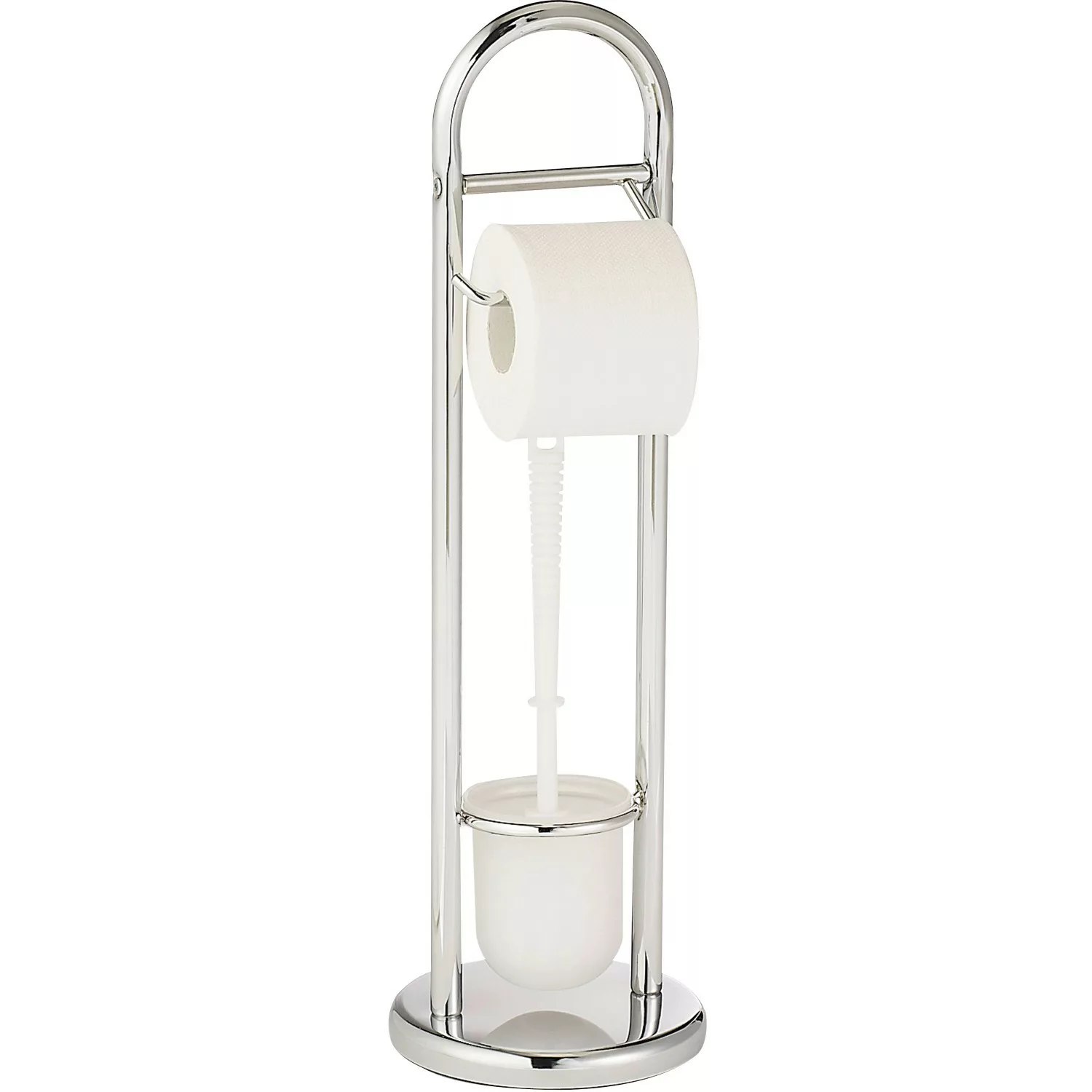 Wenko Stand WC-Garnitur Siena Chrom 63 cm x 19 cm x 19 cm günstig online kaufen