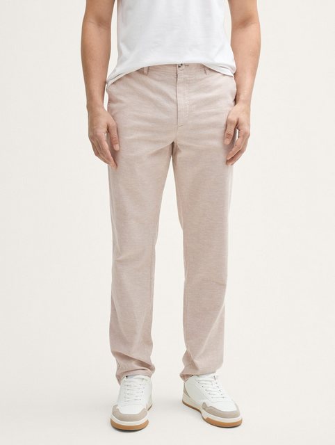 TOM TAILOR Chinohose Regular Chino Hose mit Leinenanteil günstig online kaufen