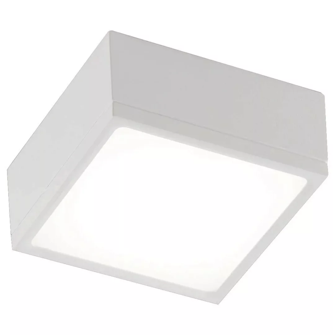 LED Deckenleuchte Klio in Weiß 16W 1300lm IP20 112x112mm günstig online kaufen