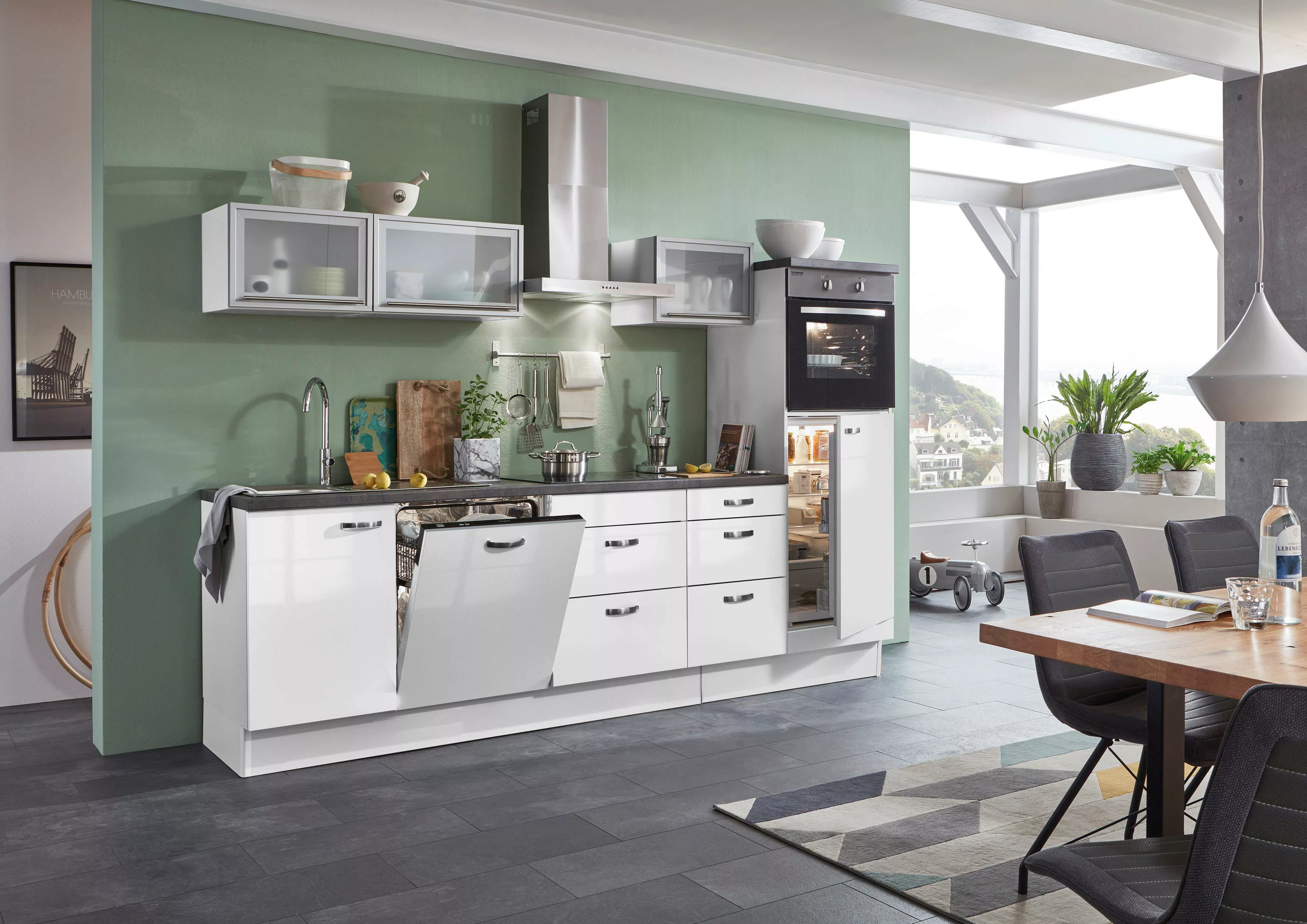 OPTIFIT Küchenzeile "Cara", mit Vollauszügen und Soft-Close-Funktion, Breit günstig online kaufen