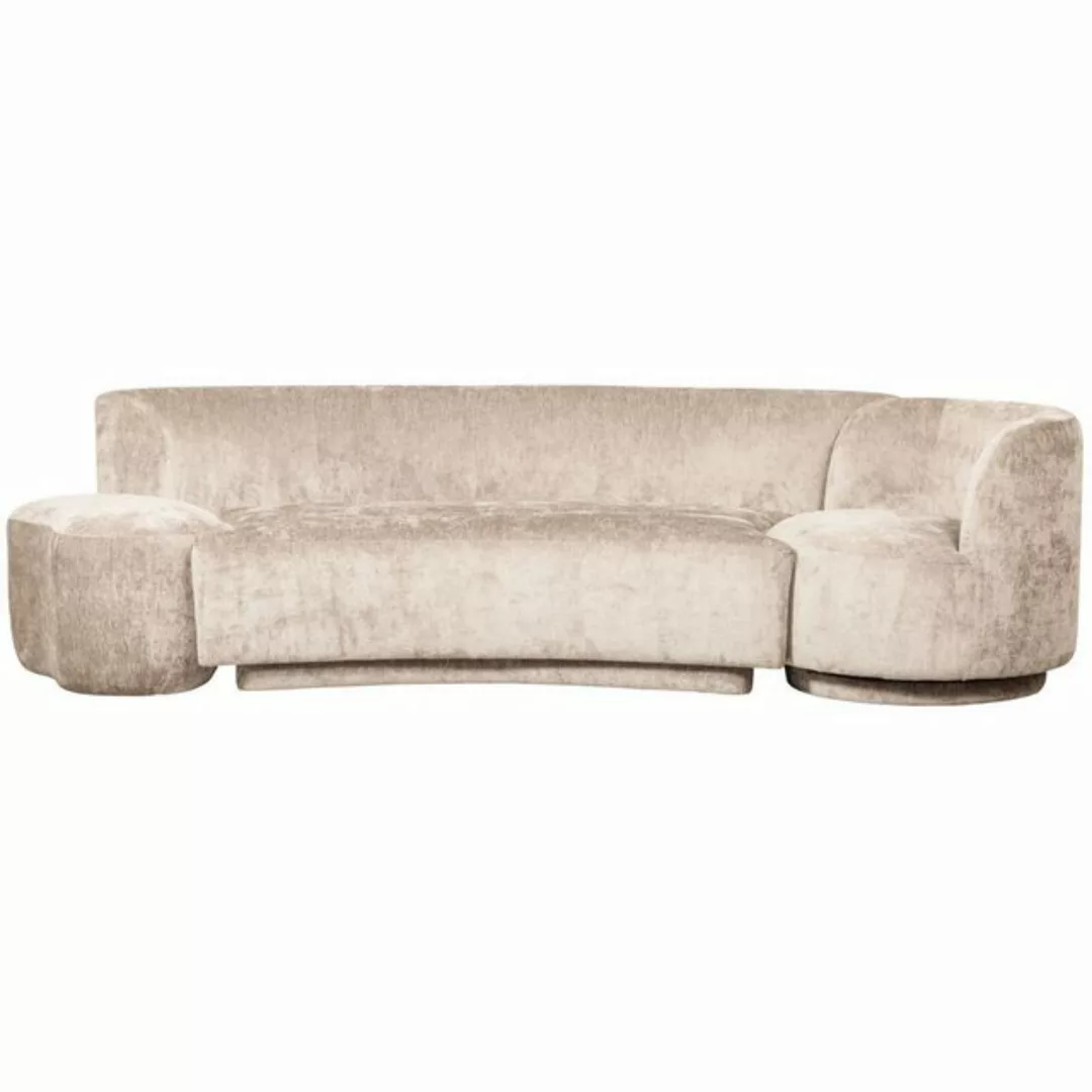 WOOOD Loungesofa "Combi-Popular: Bank + Sessel + Pouf", Mit grobem Chenille günstig online kaufen