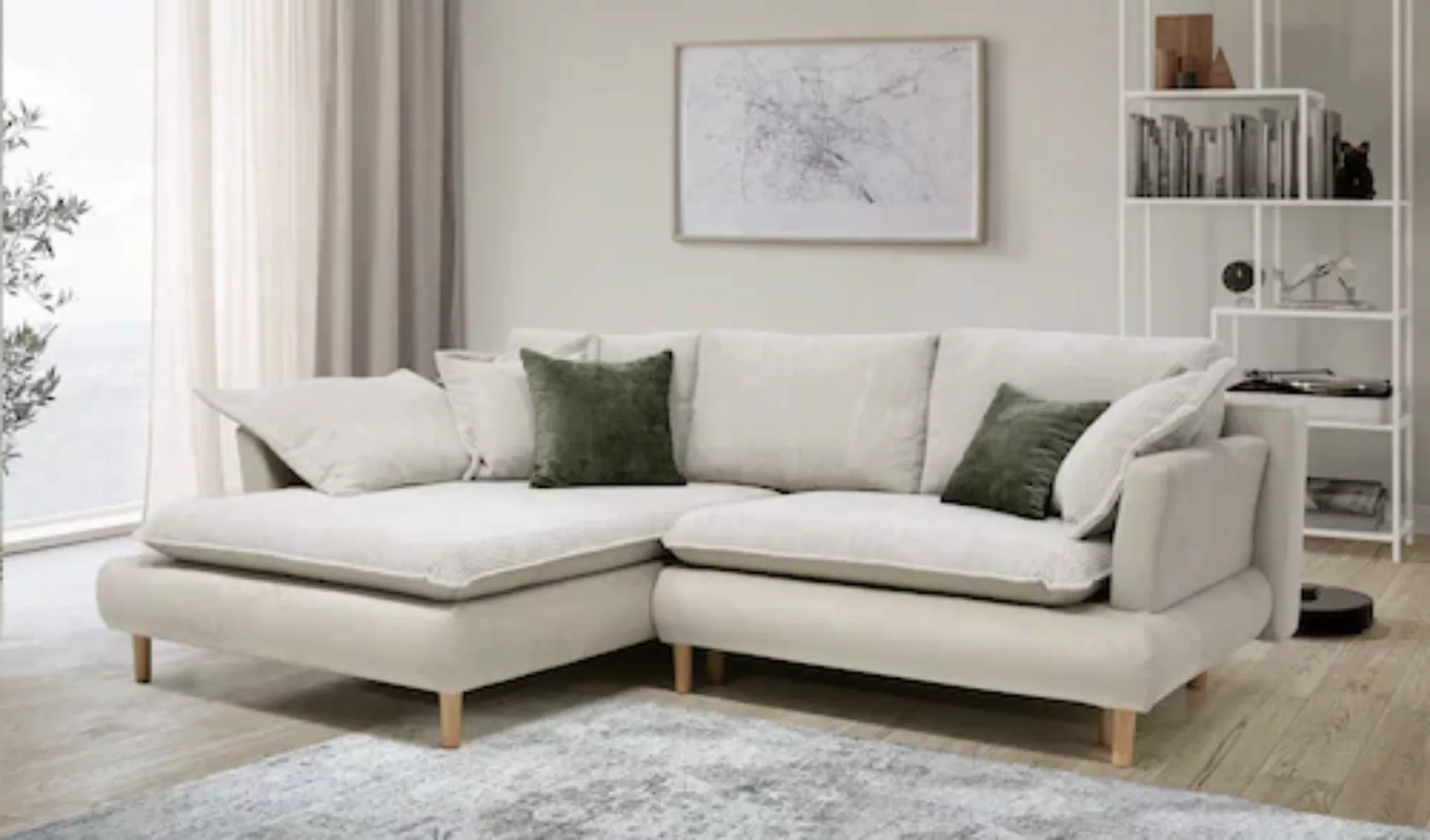 COLLECTION AB Ecksofa »Mandela L-Form«, mit Bettfunktion und Bettkasten günstig online kaufen