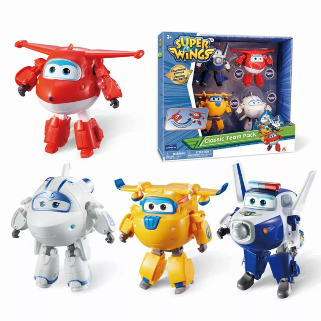 Super Wings Hörspielfigur Verwandlungsspielzeug 4er Set – Spielflugzeug und günstig online kaufen