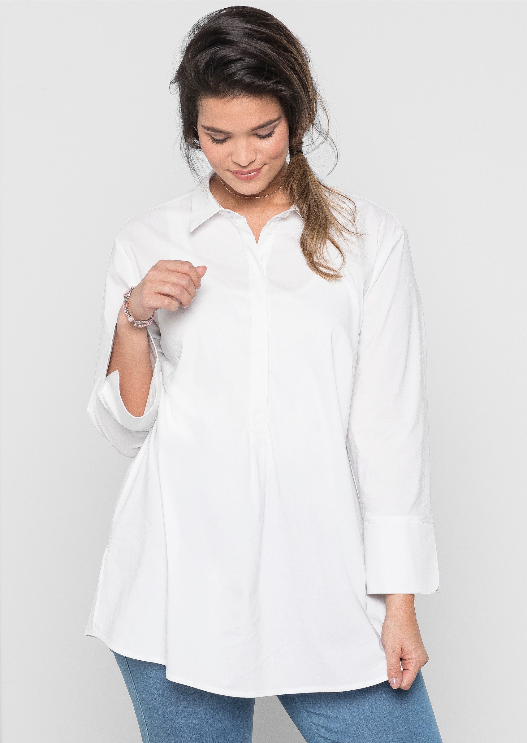 Sheego Klassische Bluse Tunika günstig online kaufen