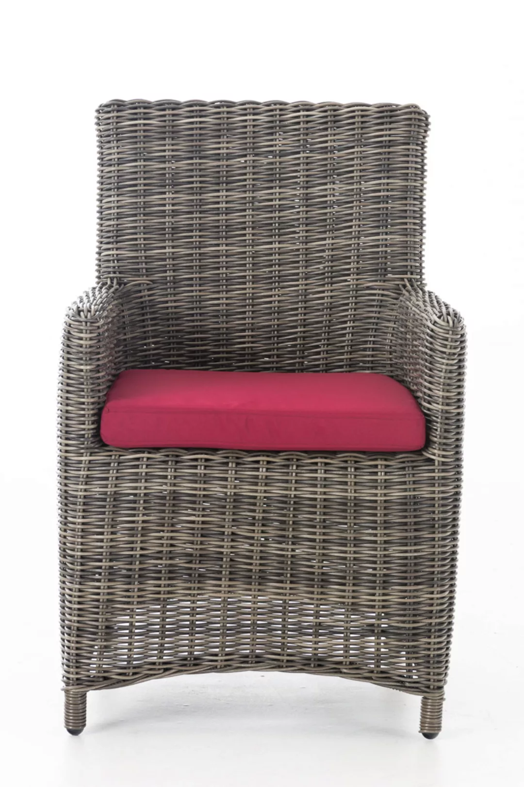 Stuhl Fontana / Sankt Marlo Rubinrot 5mm Grau-meliert günstig online kaufen