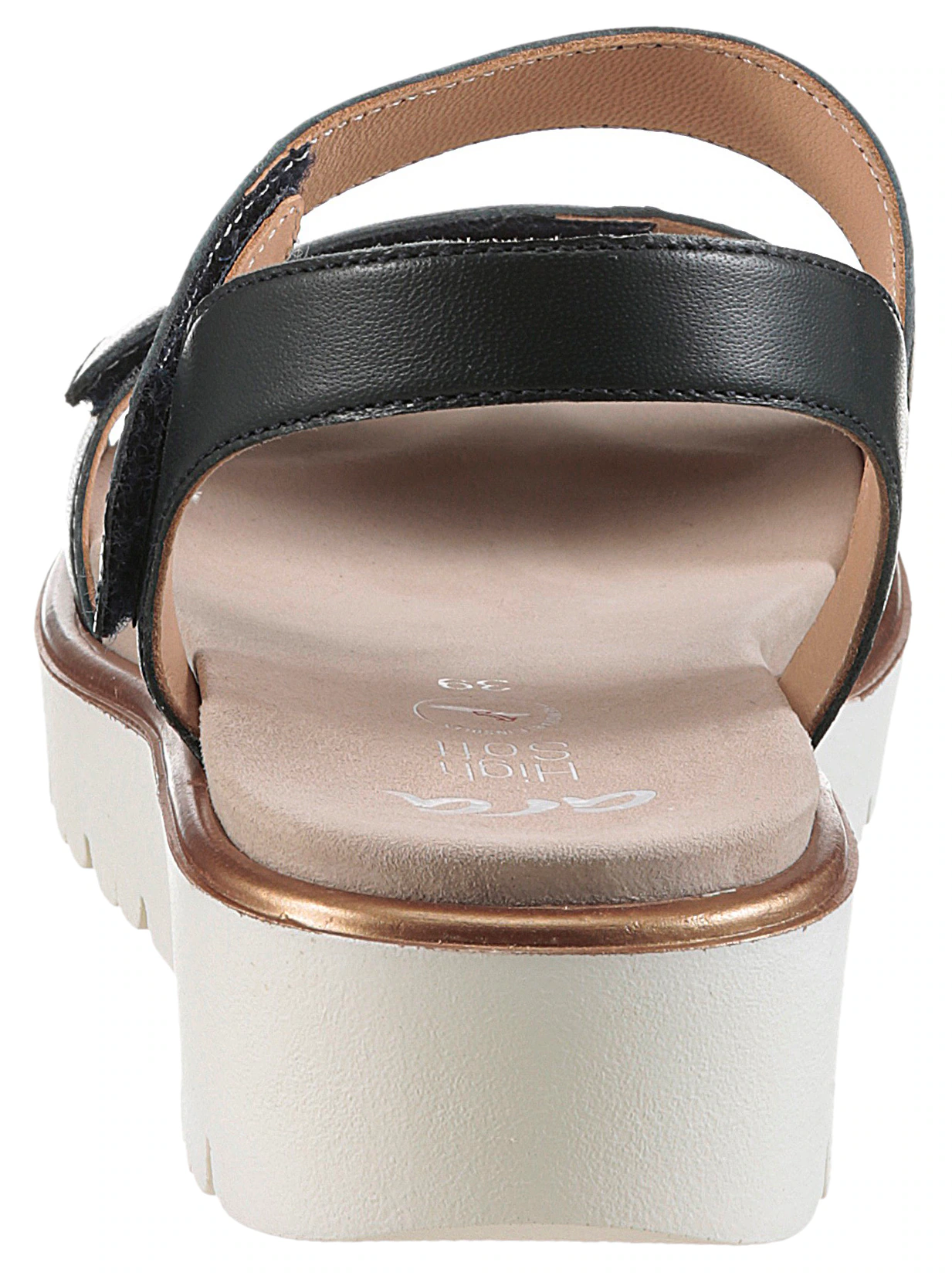 Ara Sandalette "BILBAO", Sommerschuh, Sandale, Keilabsatz, Klett, Weite G ( günstig online kaufen