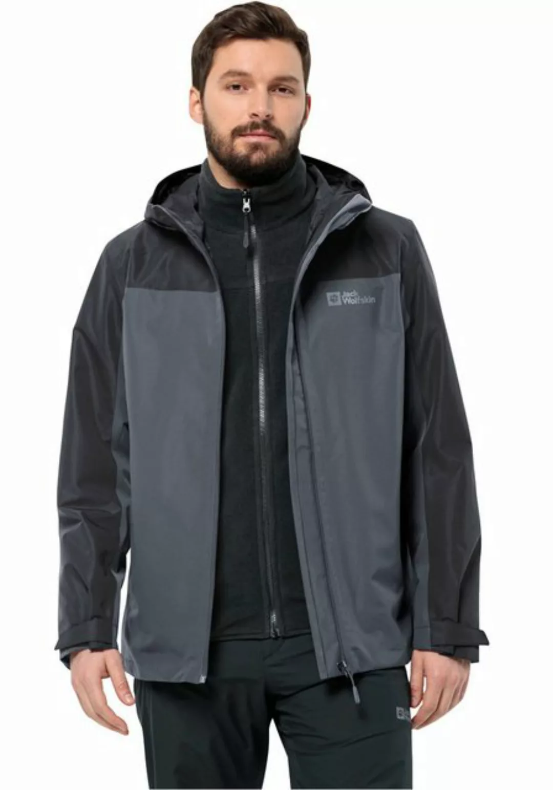 Jack Wolfskin 3-in-1-Funktionsjacke Taubenberg JKT M mit warmer Fleece-Inne günstig online kaufen