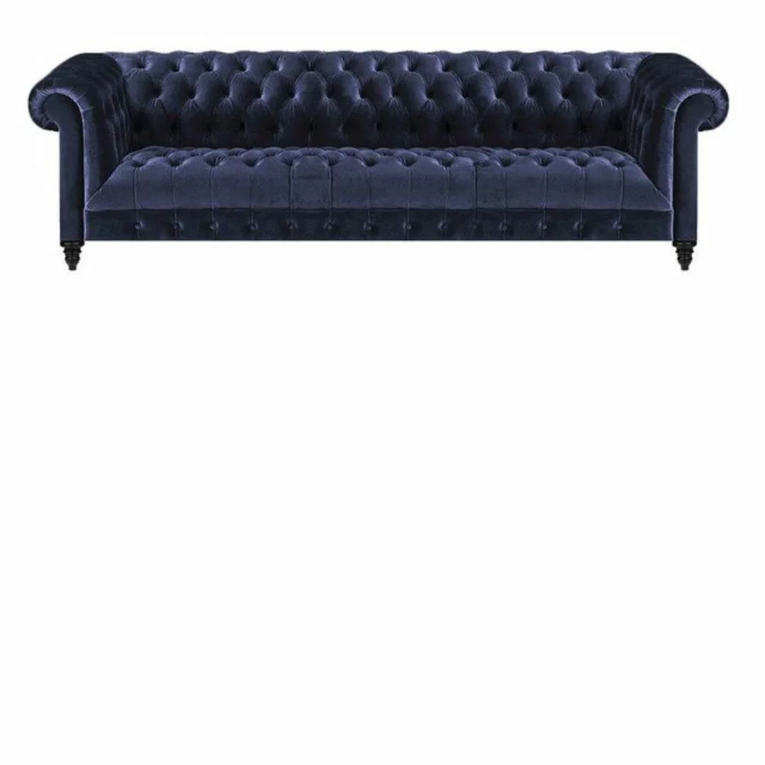 JVmoebel Chesterfield-Sofa Blau Sofagarnitur 3tlg Set Wohnzimmer Einrichtun günstig online kaufen